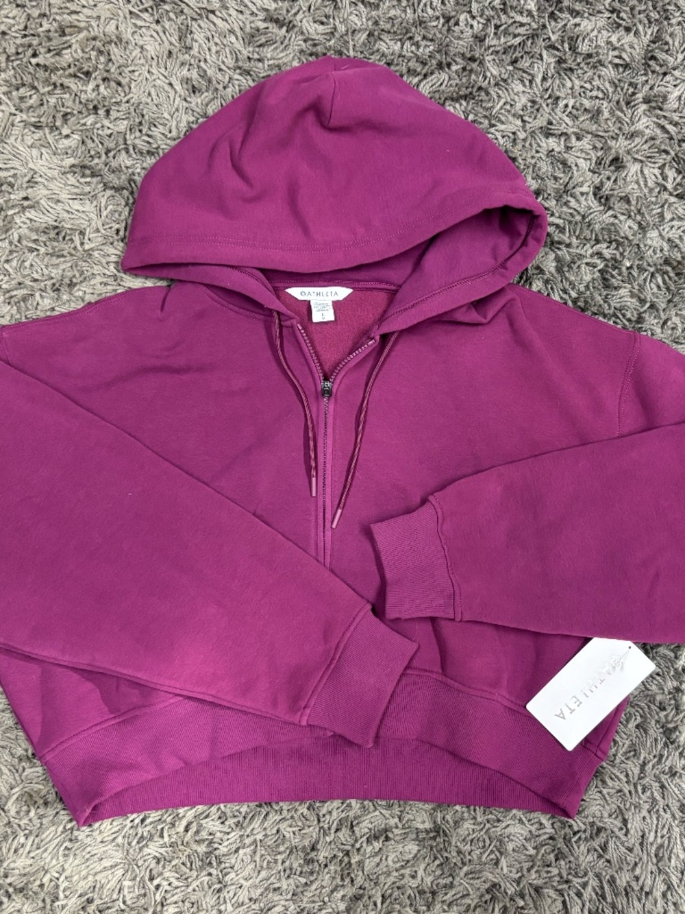Athleta FOREVER FLEECE CROP FULL ZIP
